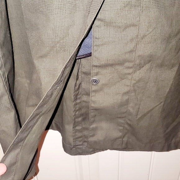 SZ 40L VINTAGE PLAID BRENT TRENCH COAT - Picture 10 of 10